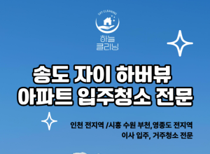 Read more about the article 송도 자이 하버뷰 아파트 입주청소 전문